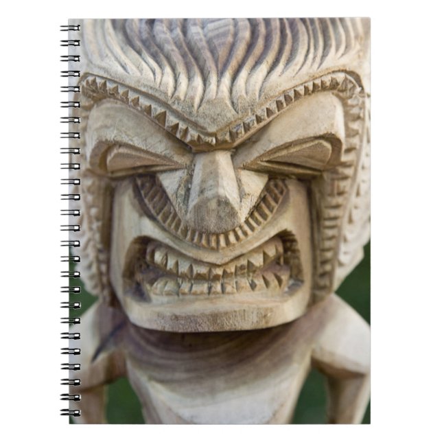 Polynesia, Kingdom of Tonga. Close-up of tiki Notebook (Front)