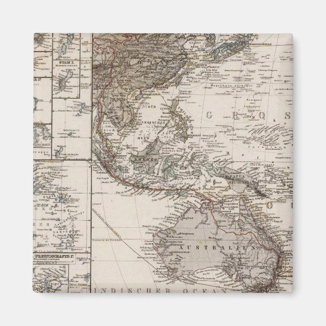 Polynesia Map Magnet (Front)