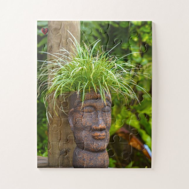 Polynesian Beach Scene Jigsaw Puzzle (Vertical)
