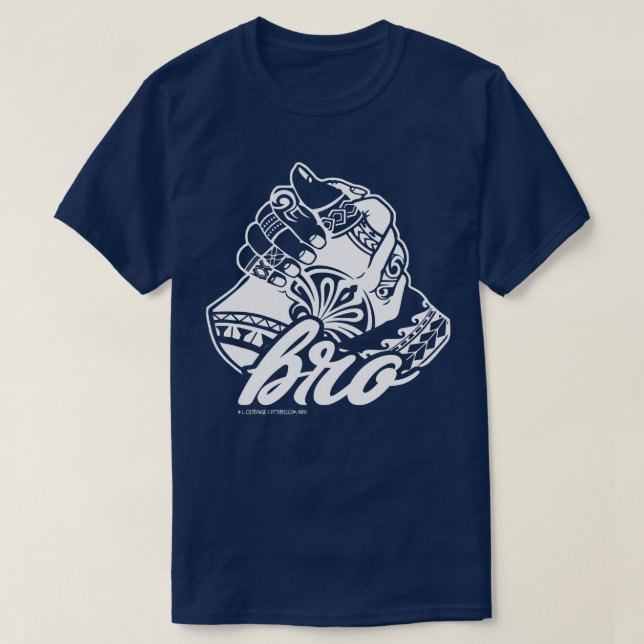 Polynesian Bro Handshake T-Shirt (Design Front)