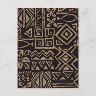 Polynesian Design Postcard