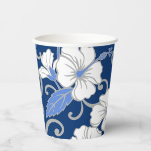 POLYNESIAN DREAM (BLUE) PAPER CUPS