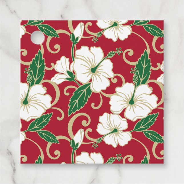POLYNESIAN DREAM (CHRISTMAS) FAVOUR TAGS (Front)