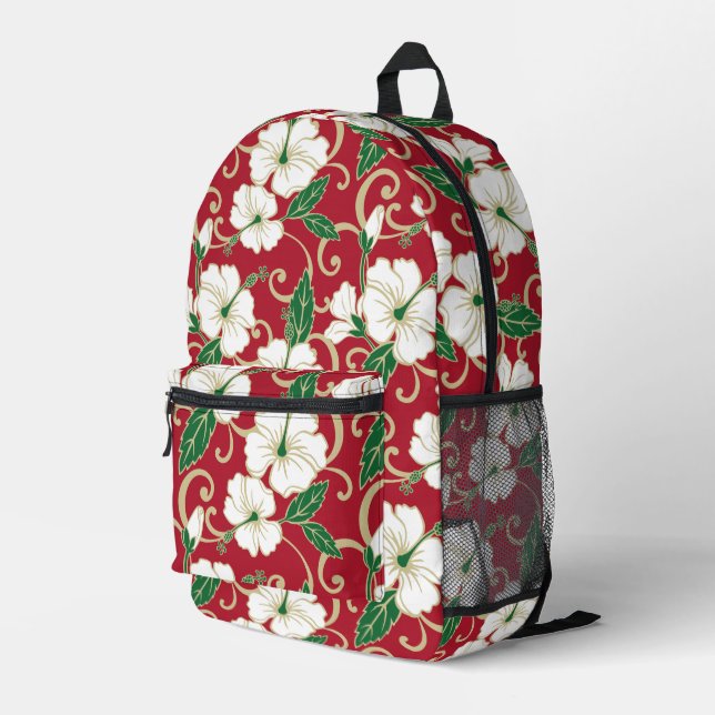 POLYNESIAN DREAM PATTERN IN CHRISTMAS PRINTED BACKPACK (Back Corner Right)