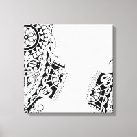 Polynesian mask tribal tattoo design