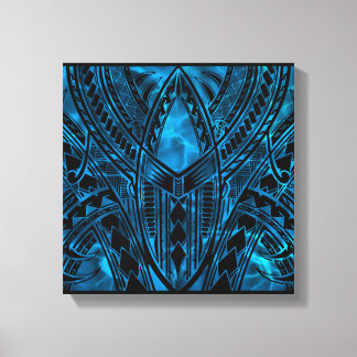 Polynesian Pattern Design Canvas Print