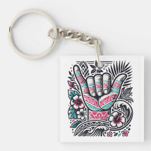 Polynesian Shaka – Hawaiian Aloha Spirit Keychain