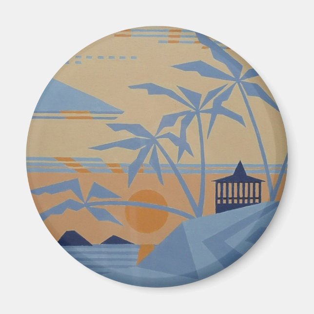 POLYNESIAN SUNSET magnet (Front)