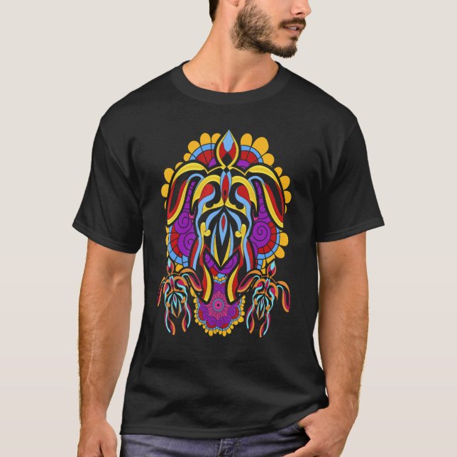 Polynesian Tattoo Ocean Animal Maori Hawaiian Sea  T-Shirt (Front)