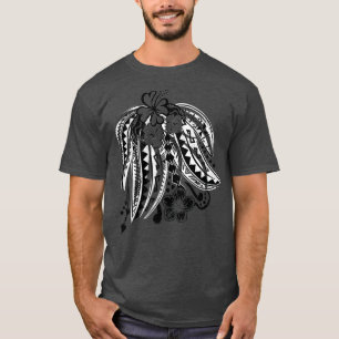 Polynesian Tribal Distressed Threads T-Shirt