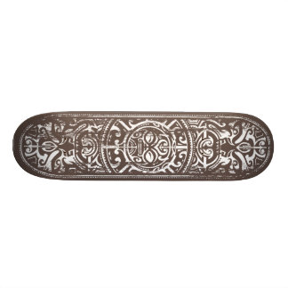 Polynesian Tribal Face Grunge Skateboard