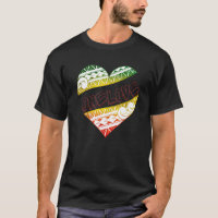 Polynesian Tribal One Love Reggae Colours Design