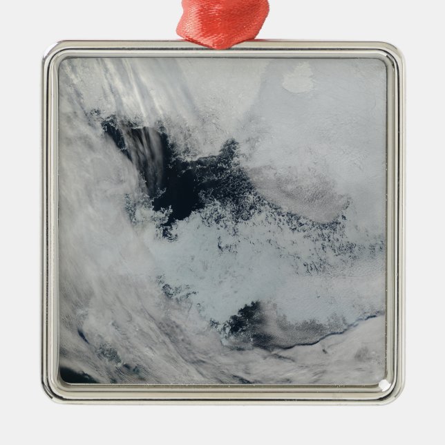 Polynya (open water) in the Beaufort Sea Metal Ornament (Front)