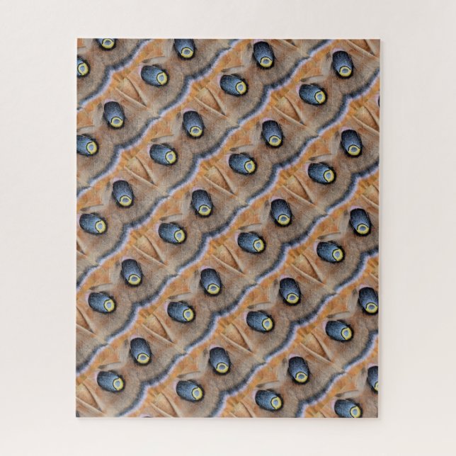 Polyphemus Moth Abstract Jigsaw Puzzle (Vertical)