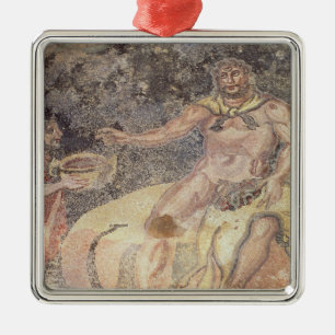 Polyphemus the Cyclops, Roman mosaic Metal Ornament