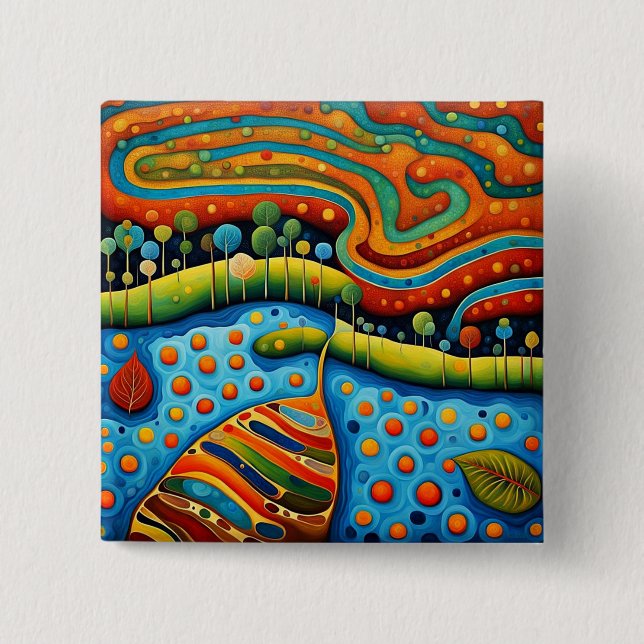 Polyphilos 3 2 inch square button (Front)