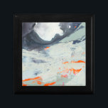 Polyphonic Sea - Beige Gift Box<br><div class="desc">Polyphonic Sea II by Victoria Borges. Features a multitude of colours applied in swirls,  strokes,  and blots.</div>
