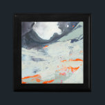 Polyphonic Sea - Beige Gift Box<br><div class="desc">Polyphonic Sea II by Victoria Borges. Features a multitude of colours applied in swirls,  strokes,  and blots.</div>
