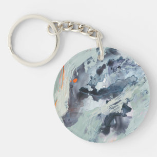 Polyphonic Sea - Blue Keychain