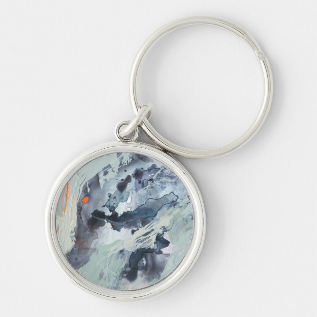 Polyphonic Sea - Blue Keychain (Front)