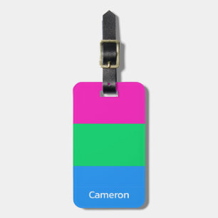 Polysexual Flag Personalized Luggage Tag