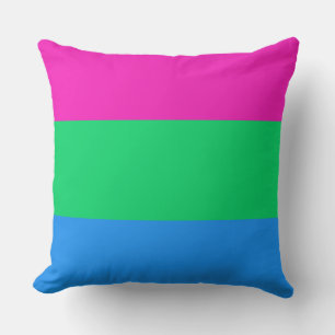 Polysexual Flag Throw Pillow