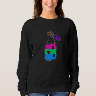 Polysexual Potion. Polysexual Flag Colours Bottled Sweatshirt