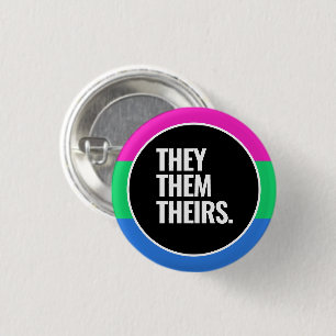 Polysexual Pride 1 Inch Round Button