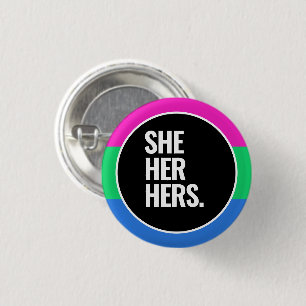 Polysexual Pride 1 Inch Round Button