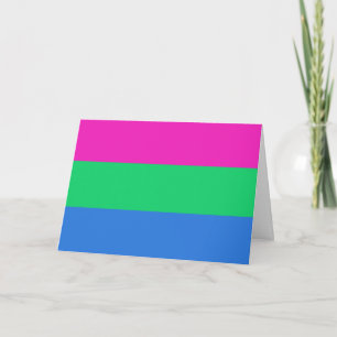 Polysexual Pride Flag Card