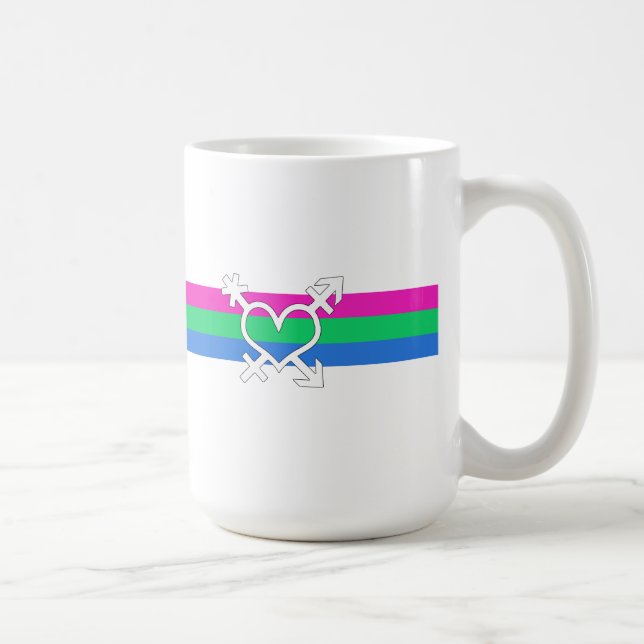 Polysexual Pride Flag Coffee Mug (Right)