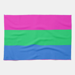 Polysexual Pride Flag Kitchen Towel