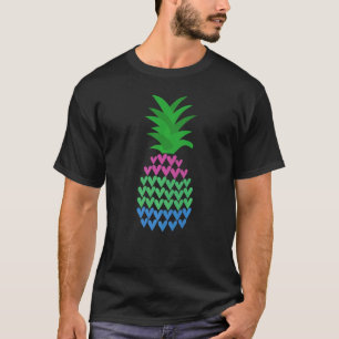 Polysexual Pride Flag  Pineapple Polysexual T-Shirt