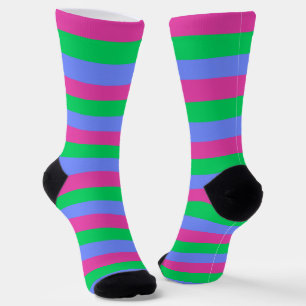 Polysexual PRIDE Flag Socks