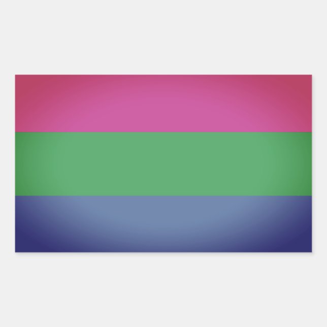 Polysexual Pride Flag Sticker (Front)