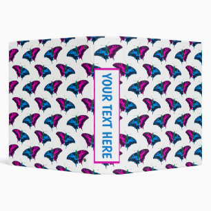 Polysexual Pride Flag Swallowtail Butterfly Binder