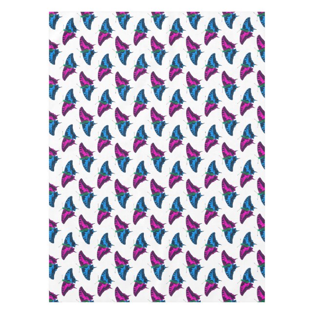 Polysexual Pride Flag Swallowtail Butterfly Tablecloth (Front)
