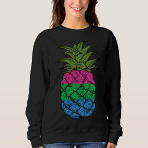 Polysexual Pride Pineapple Poly Pride Pineapple Fr Sweatshirt