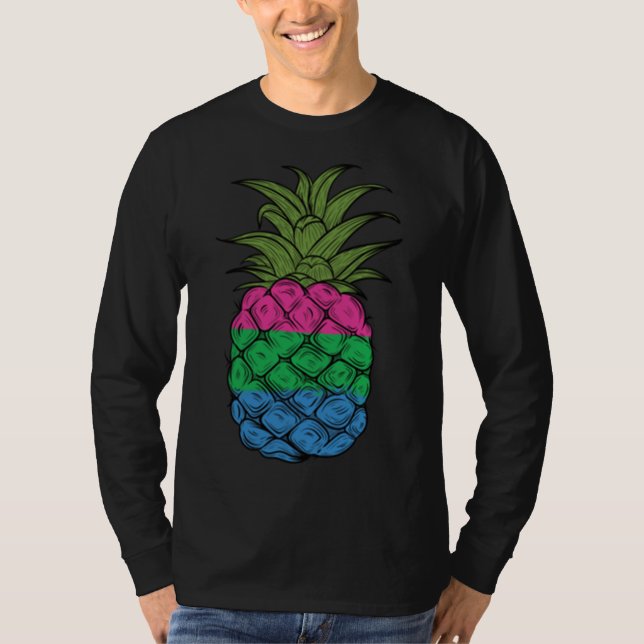 Polysexual Pride Pineapple Poly Pride Pineapple Fr T-Shirt (Front)
