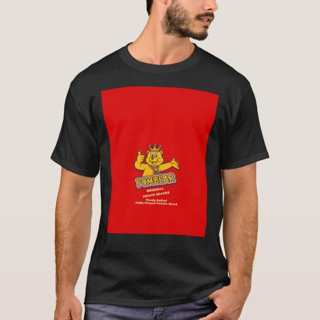 Pom Bear Potato Snacks design Graphic T-Shirt (Devant)