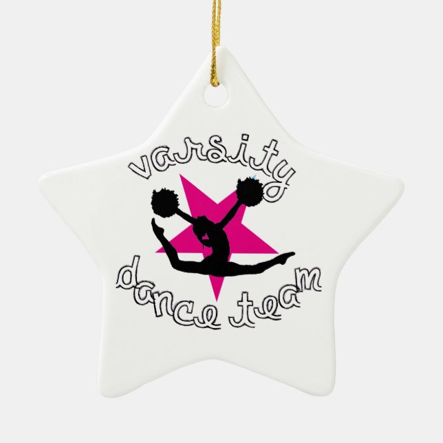 Pom Dance team Ceramic Ornament (Front)