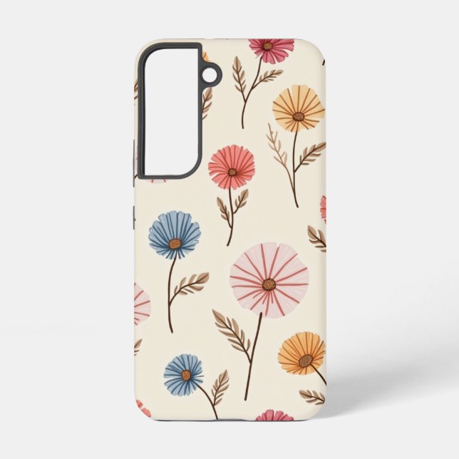 Pom Pom Flower Samsung Galaxy Coque (Verso)
