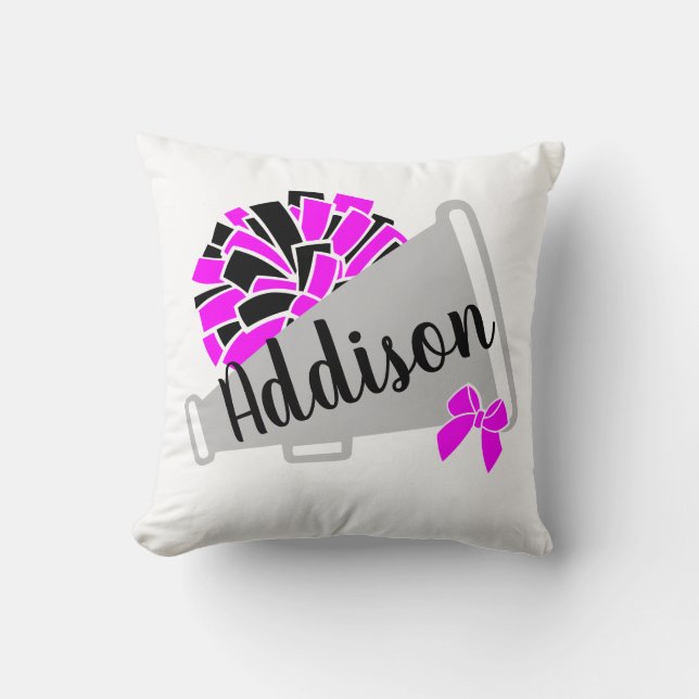 Pom-pom girl de découpe Coussin personnalisé (Recto)