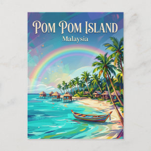 Pom Pom Island Malaysia Postcard