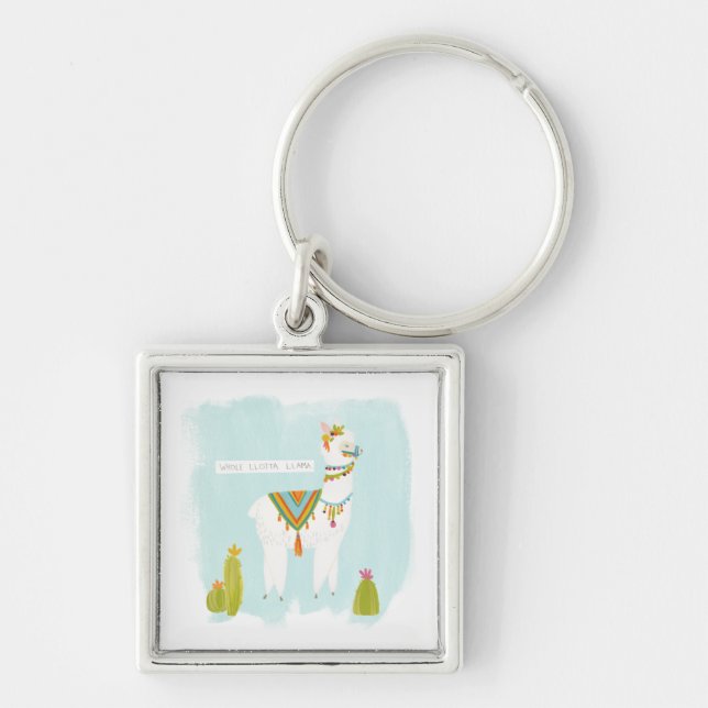 Pom Pom Llama Rama - Whole Lotta Llama Keychain (Front)