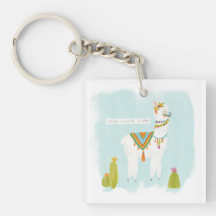 Pom Pom Llama Rama - Whole Lotta Llama Keychain