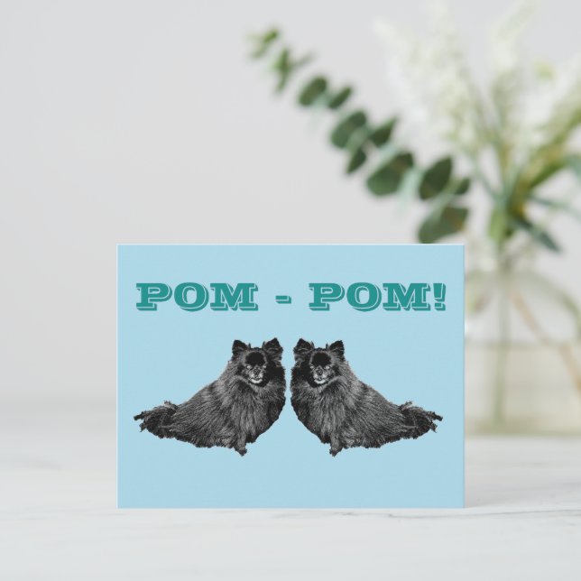 POM - POM  POSTCARD (Standing Front)