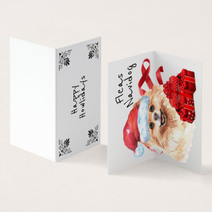 Pom Santa xmas sack red gifts ribbons DIY wish