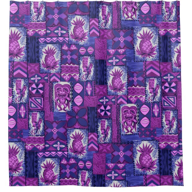 Pomaika’i Tiki Hawaiian Vintage Tapa (Front)