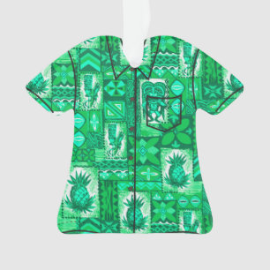 Pomaika’i Tiki Hawaiian Vintage Tapa Aloha Shirt